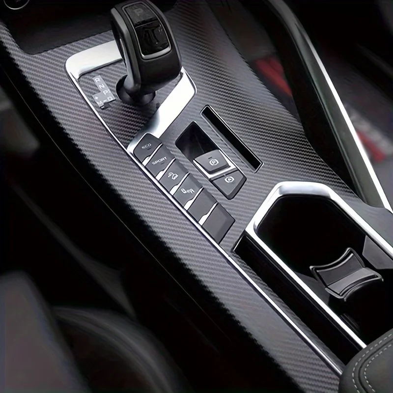 Carbon Fiber For Geely For Coolray 2021-2023 Car Film Interior Stickers Center Console Gear Dashboard Air Door Handle Lift Panel