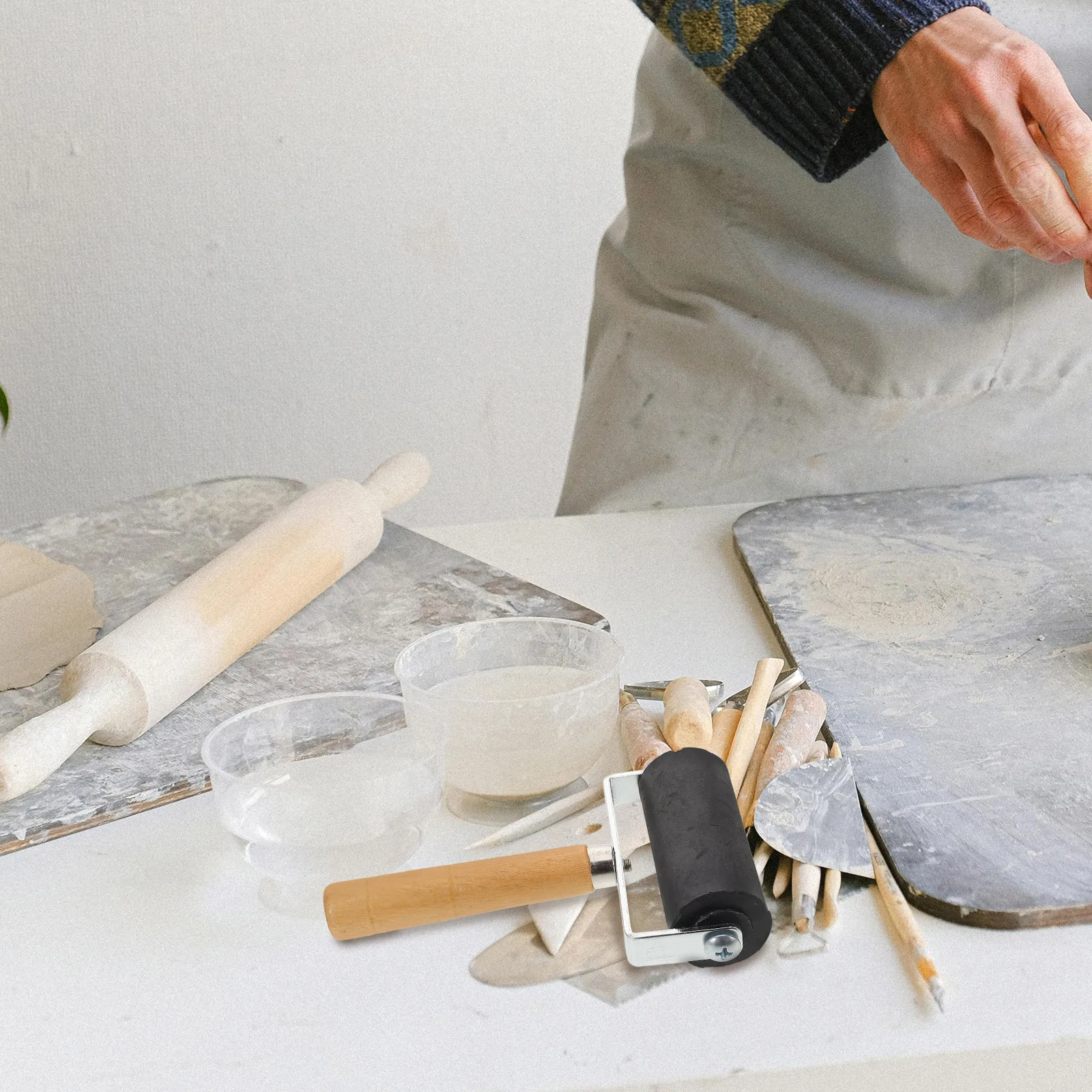 

Smooth for Printing and Stamping Natural Wood Handle Easy to Hold and Clean No Extra Effort Required