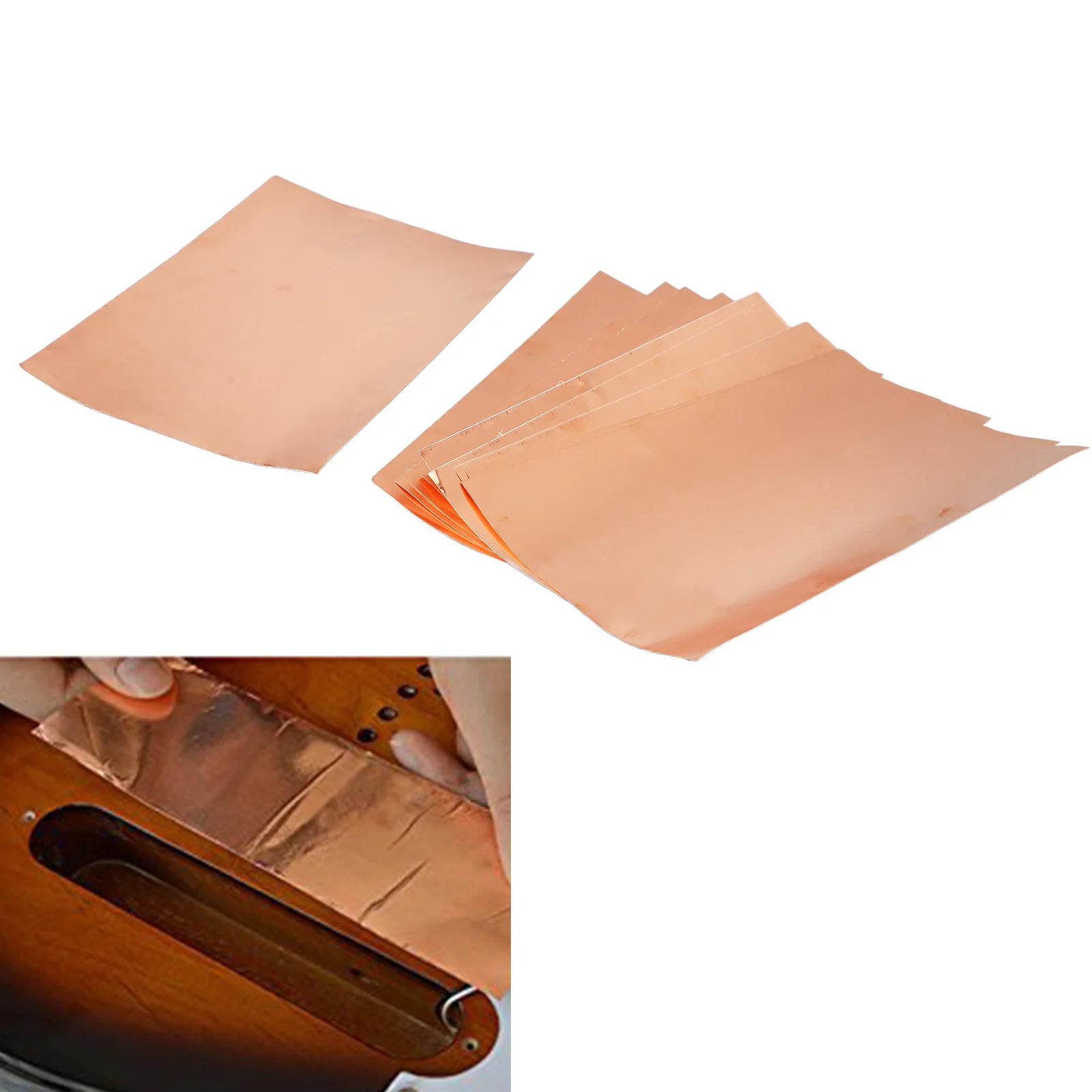 10Pcs Copper Foil Tape Shielding Conductive Waterproof Adhesive For Crafts Electrical Repairs