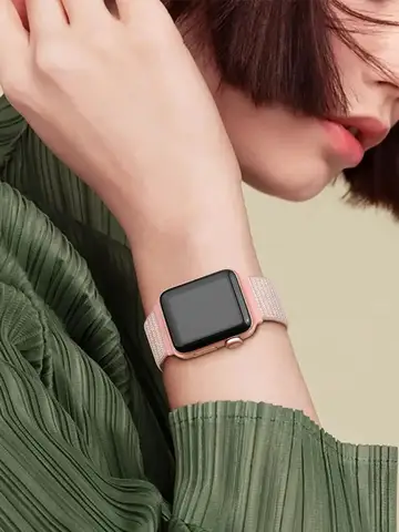 2 paquetes de correas de nailon compatibles con Apple Watch 38 mm 40 mm 41 mm 42 mm 44 mm 45 mm 49 mm para IWatch Series 9/8/7/6/5/4/3/2