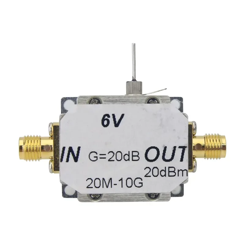 0.01-10G Low Noise Broadband   Amplifier Good Flatness LNA with 20dBm P1dB ≥20dBm & 20dB Gain
