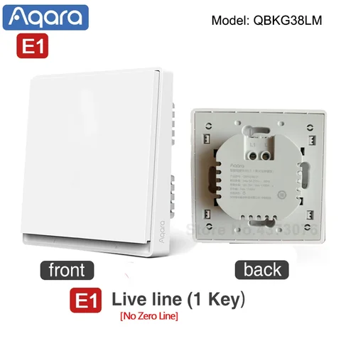 Умный настенный переключатель Aqara E1 ZigBee, без нейтрали