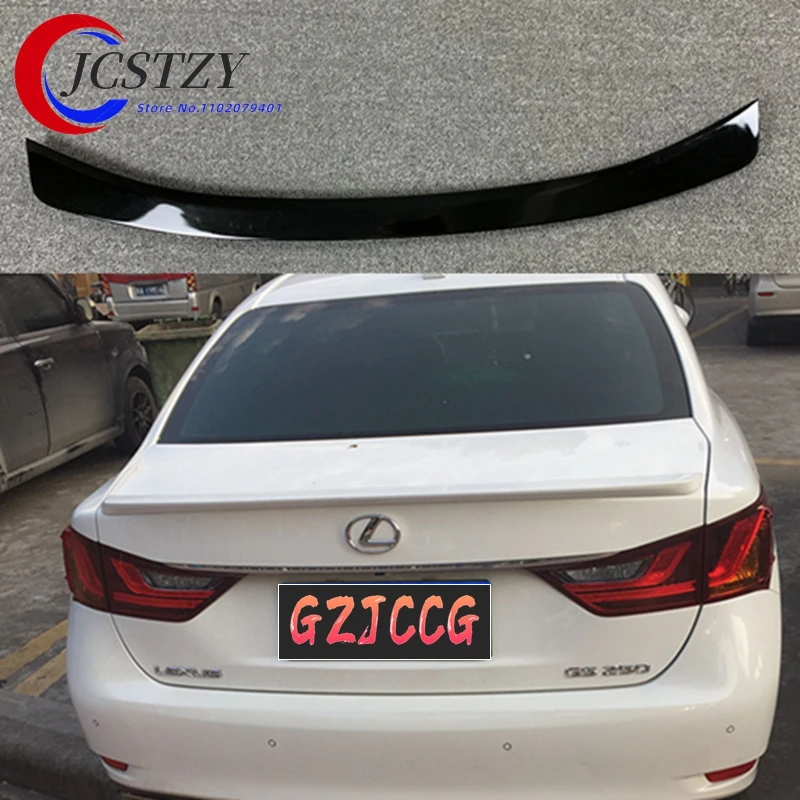 For Lexus GS GS250 GS300 Spoiler ABS Material Car Rear Wing Primer Color Rear Spoiler  For Lexus GS450 Spoiler 2013-2016