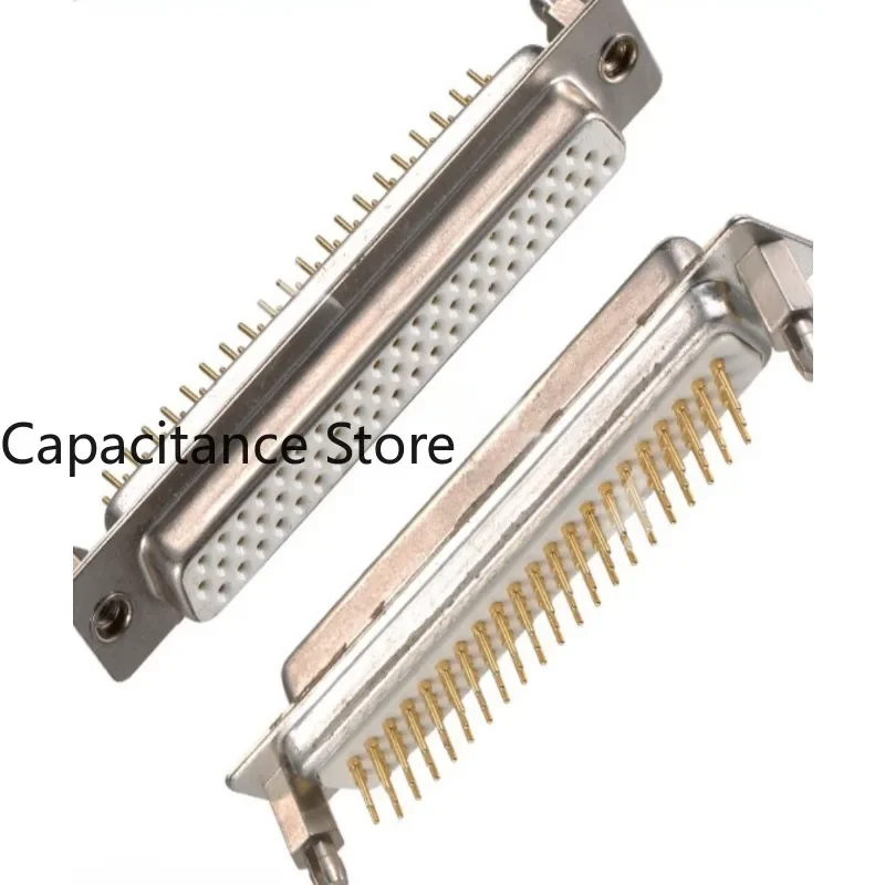 

10PCS Gold-plated D-SUB62 pin connector HDB62 female/bus 180-degree DIP riveting harpoon post