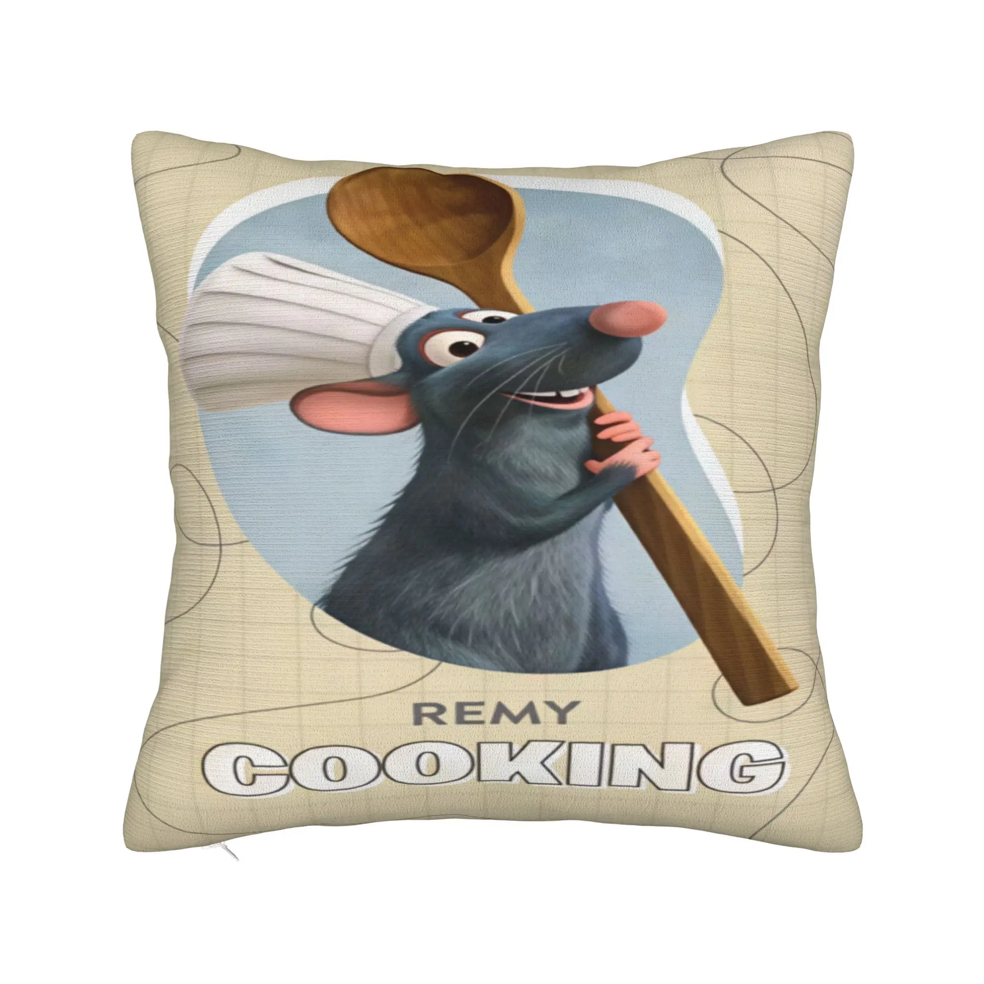 Pillow Case Ratatouille Comfy Anyone Can Cook  Pillow Cover For Sofa Home Decor Kawaii Pillowcases
