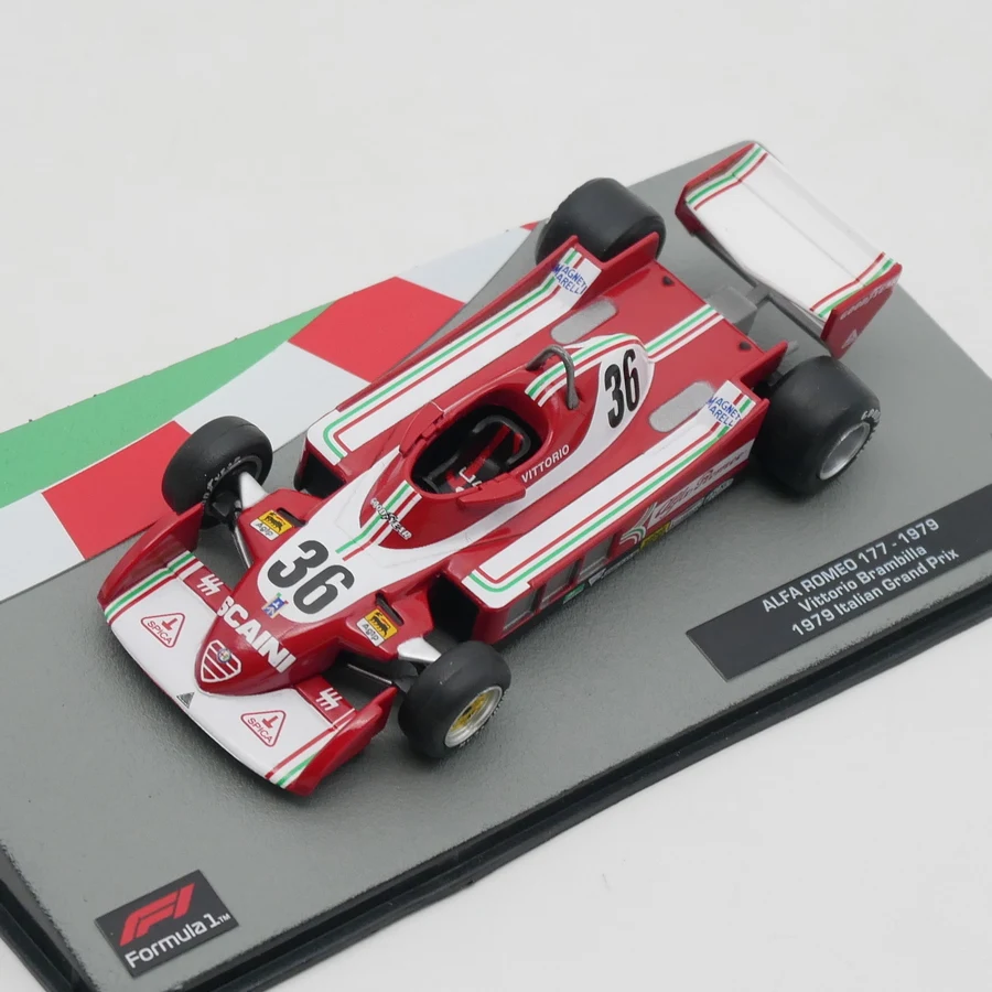 Ixo 1:43 Alfa Romeo 177 1979 Vittorio Brambilla Diecast Car Model Metal Toy Vehicle