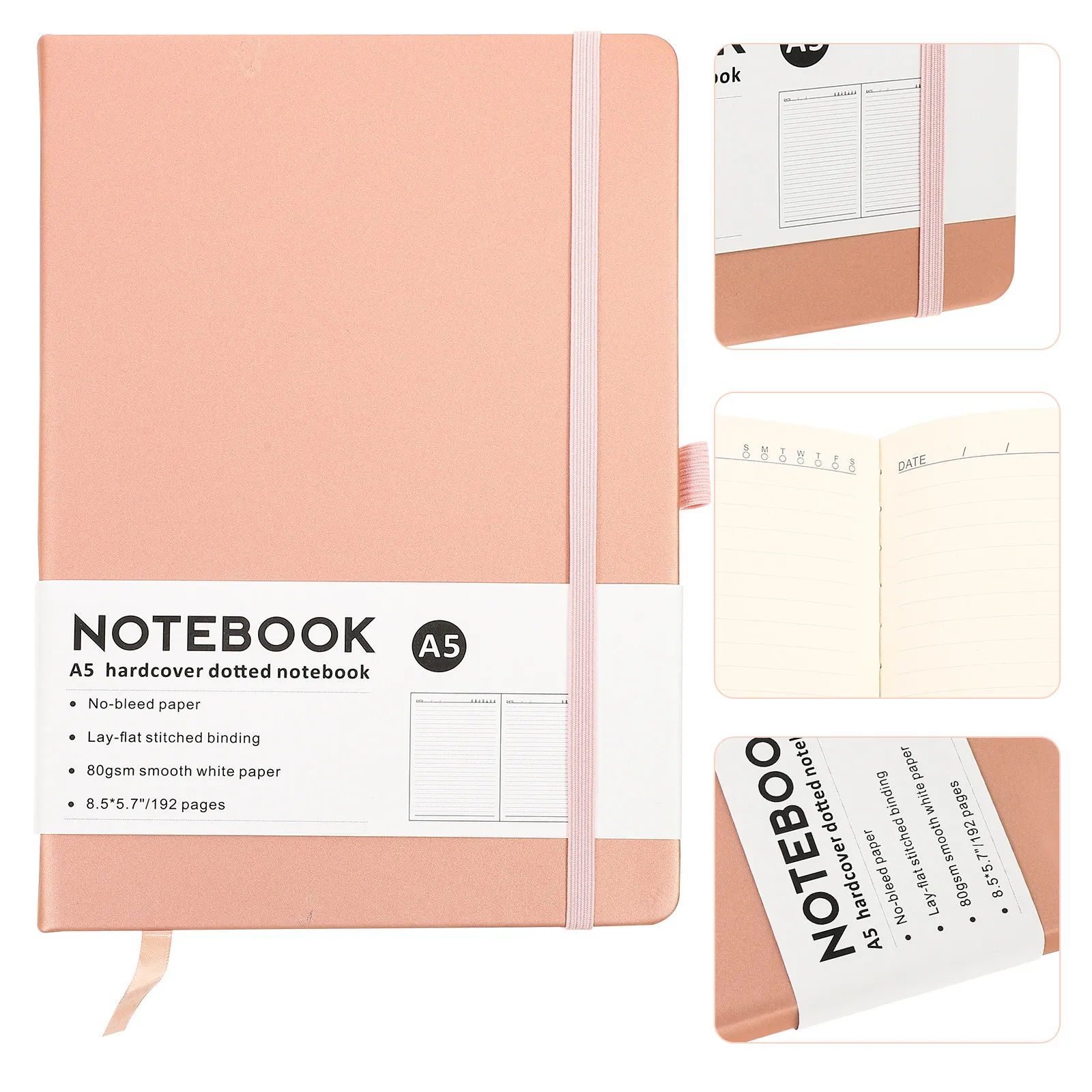 Multi-Function PU Polyester Paper Notepad Daily Planner Portable Business Writing Journal Travel Recording Schedule Notebook