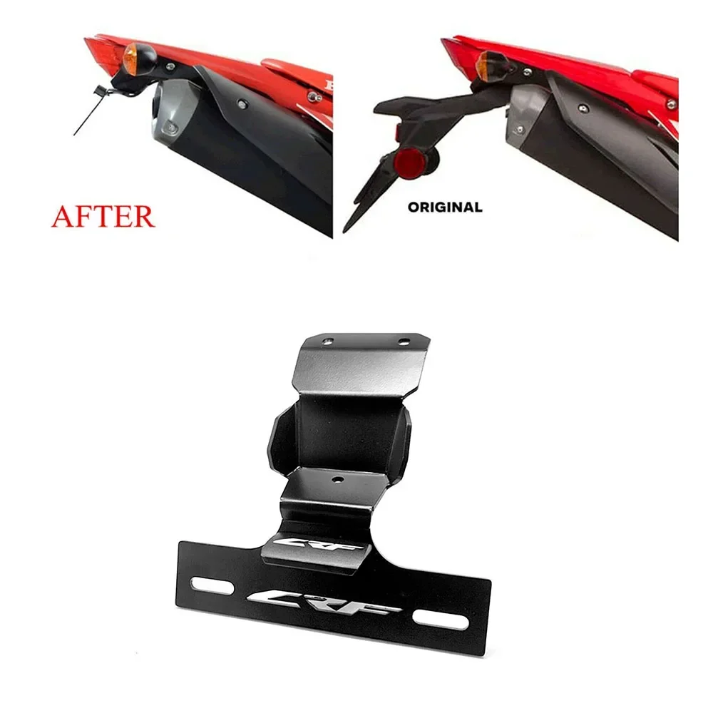 Motorcycle Accessories LED Rear License Plate Holder Tail Tidy Fender Eliminator For HONDA CRF300L CRF 300L 300 L RALLY 2021+