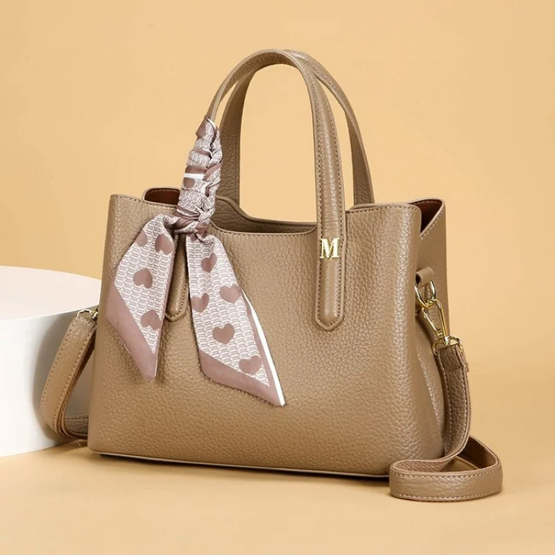 

Дизайнерская кожаная сумка через плечо для элегантных дам, сумка через плечо премиум-класса со съемной роскошной цепочкой