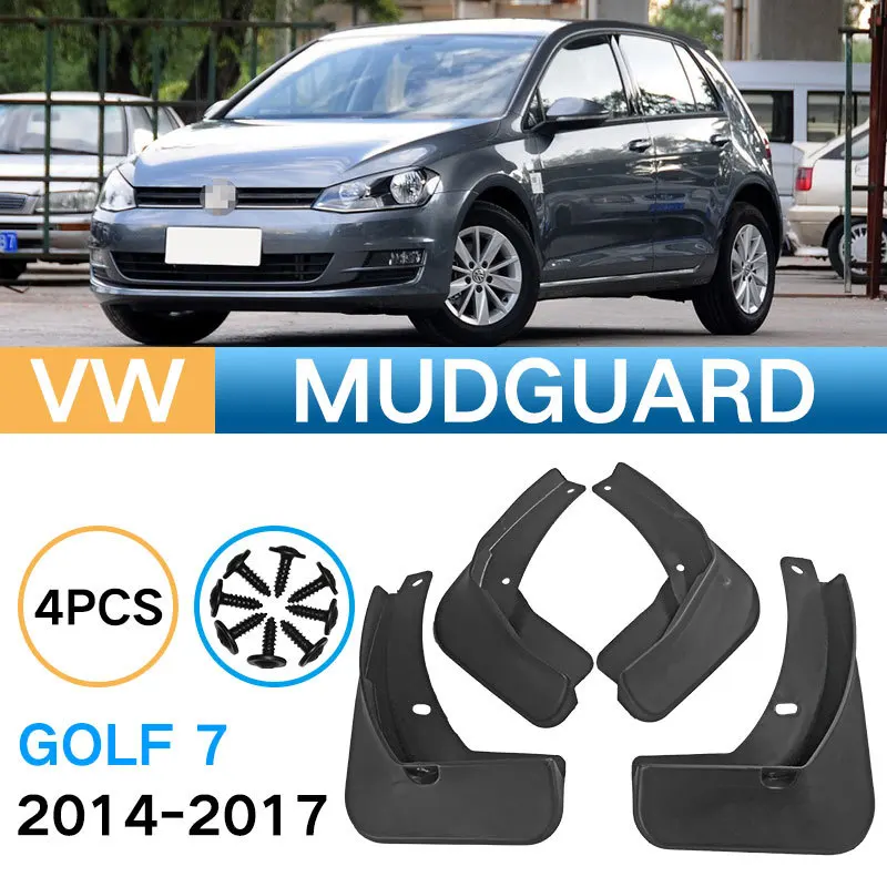 Auto Fender Mud Flaps Splash Guards Mudguard for Volkswagen Golf 7 and 2014 Models Road Debris Protection Shield