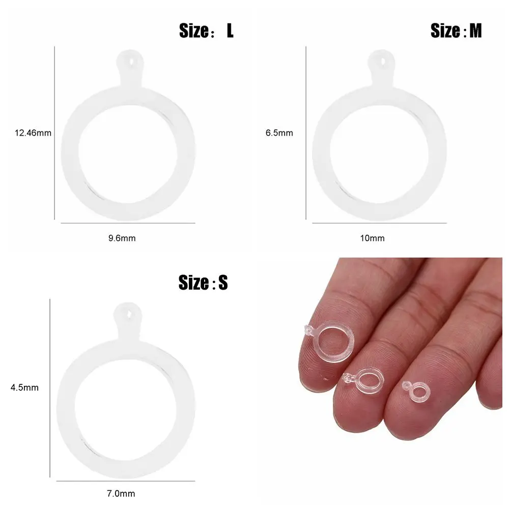 100PCS/Lot New Transparent Elastic White PE Pellet Bait Bands Baitbands Fishing Tackle Pellet Lure Tools Fishing Tools