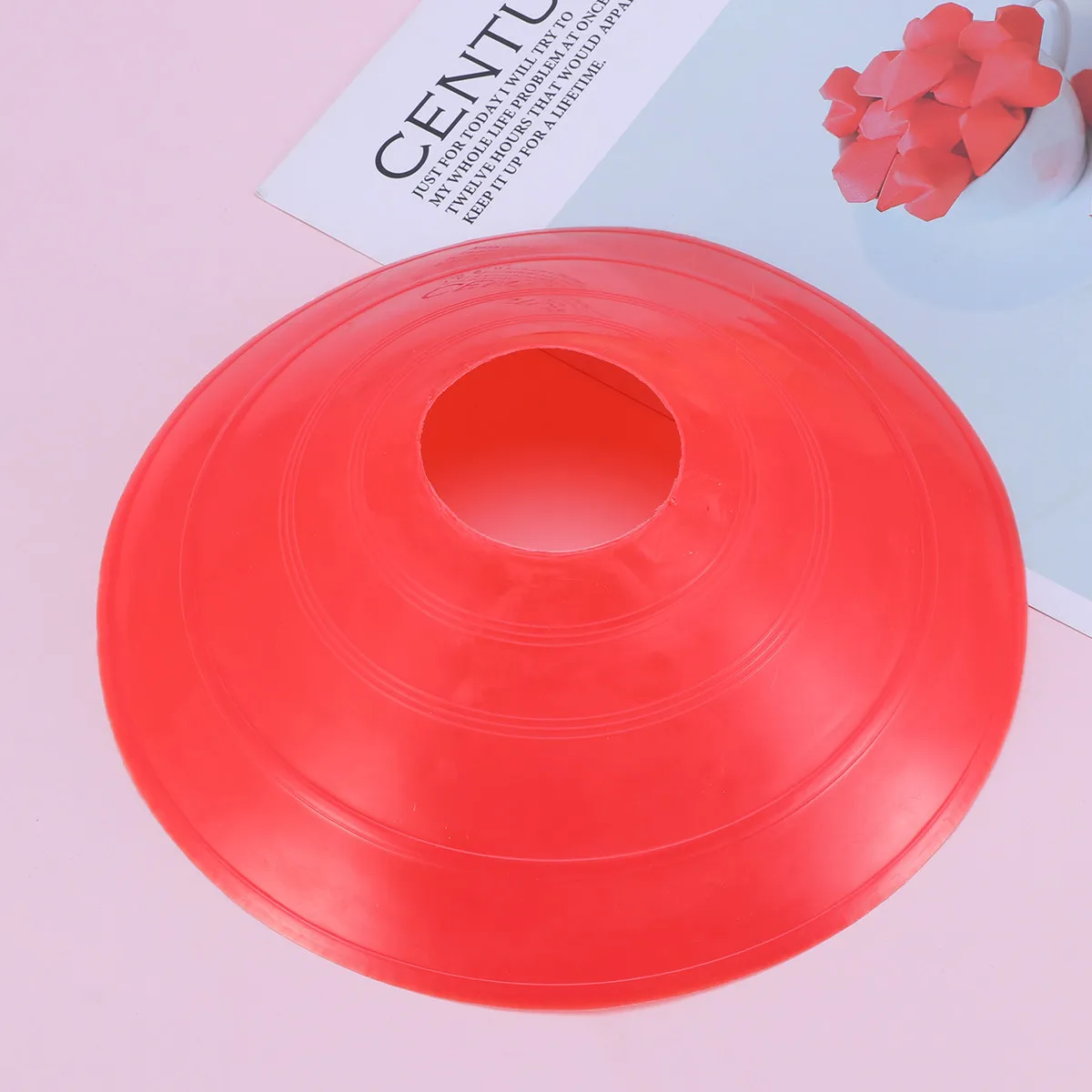 25Pcs Soccer Disc Cone Bright Colors Flexible Low-Density Polyethylene Sports Training Gear for Football Basketball Motorcycling