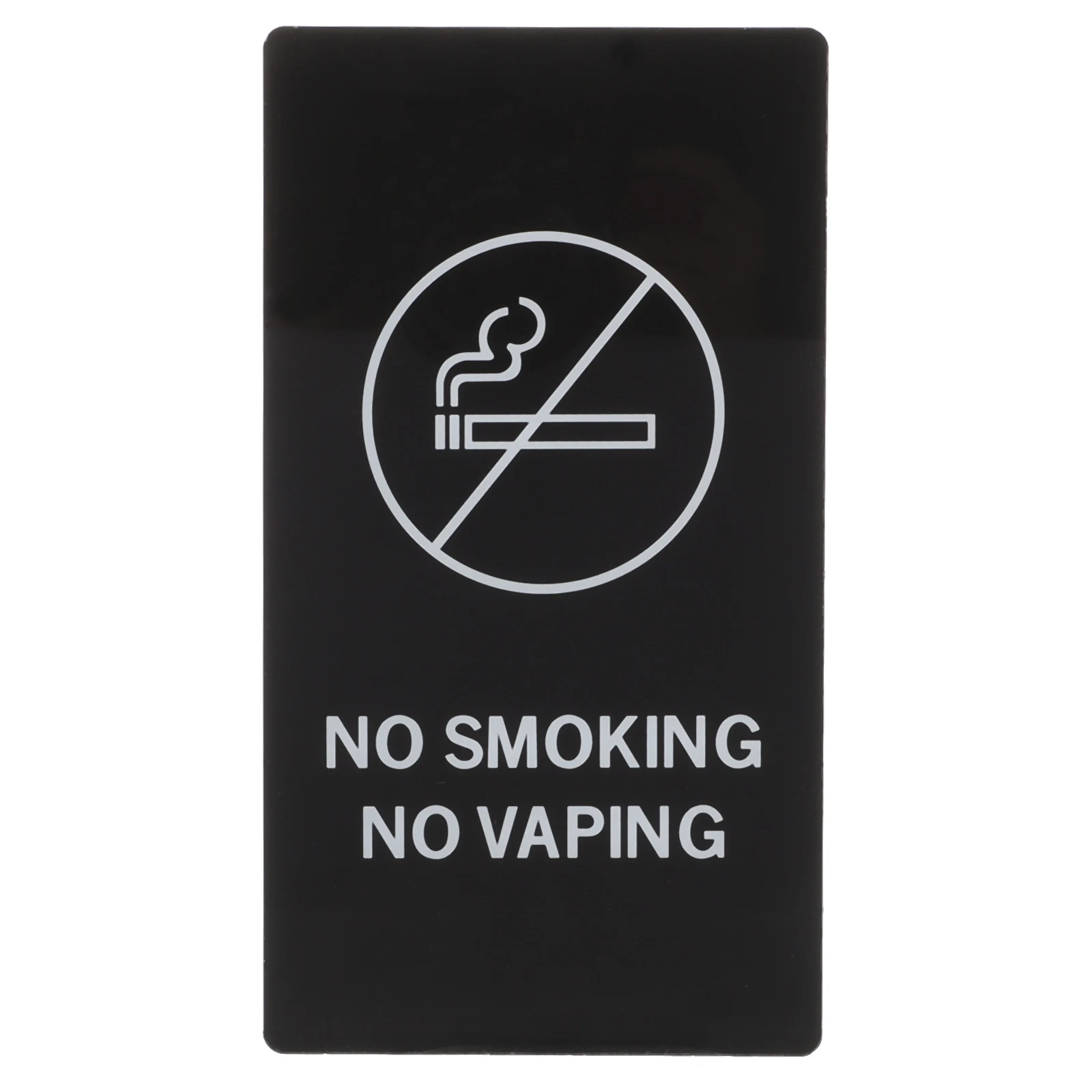 Signage No Smoking Office Smoke Warning Acrylic Signs for Home Bathroom Business