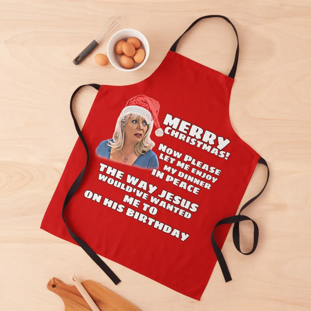 Pam Gavin & Stacey Christmas “Jesus Would’ve Wanted” Apron Kitchen Accessories 2022 Chef Accessories For Home Accessories Apron