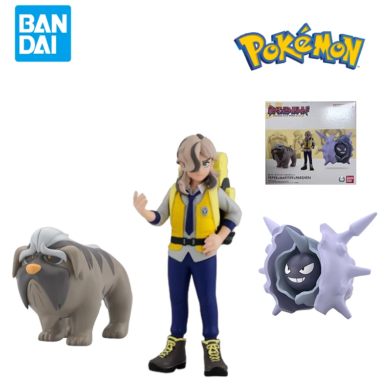 

Original Bandai POKEMON Scale World Paldea Region Arven Mabosstiff Cloyster Anime Figure Toys for Boys Girls Gifts Collectible