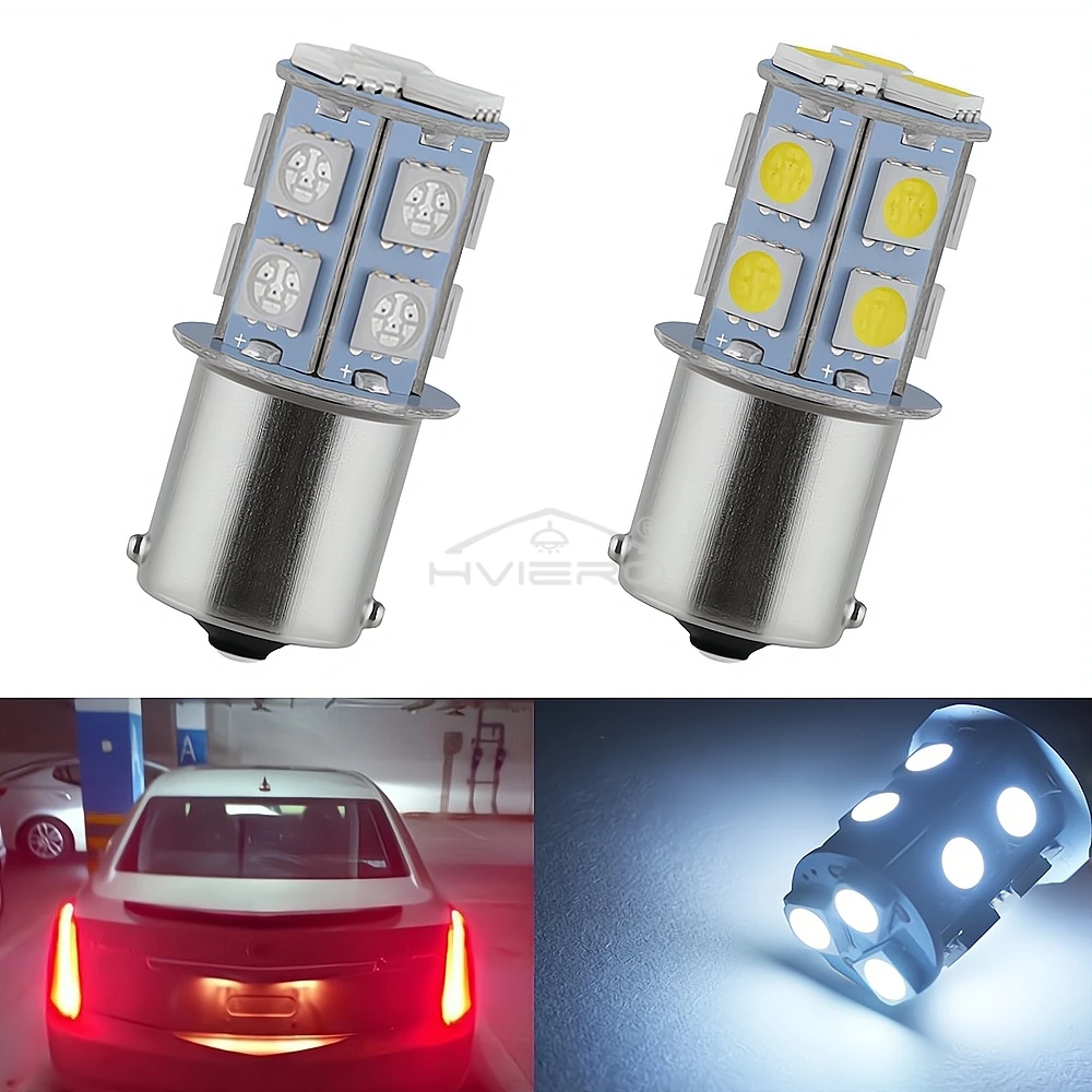 1PCS Multiple Colors 1156 1157 13Led License Plate Cars Led Turn Parking Signal Lights Brake Tail Lamps Auto Rear Reverse Bulbs