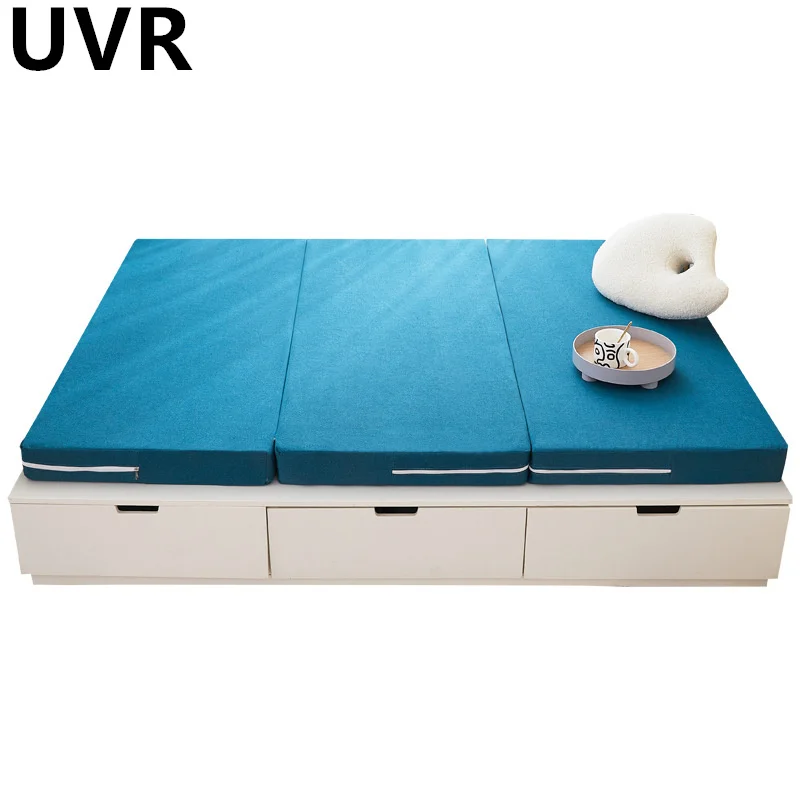 UVR Light 6/9cm Latex Mattress Slow Rebound Memory Foam Filling Student Dormitory Tatami Bedroom Hotel Double Foldable Mattress