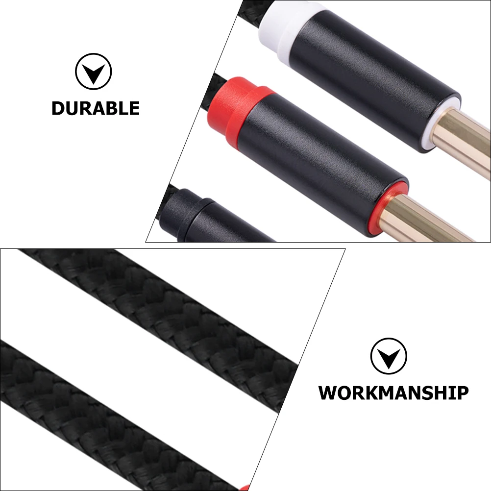 

Audio Line Guitar Patch Cable Electric Amp Cables Shielded Instrument Aluminum Alloy Durability Audio Signal Cable Noise