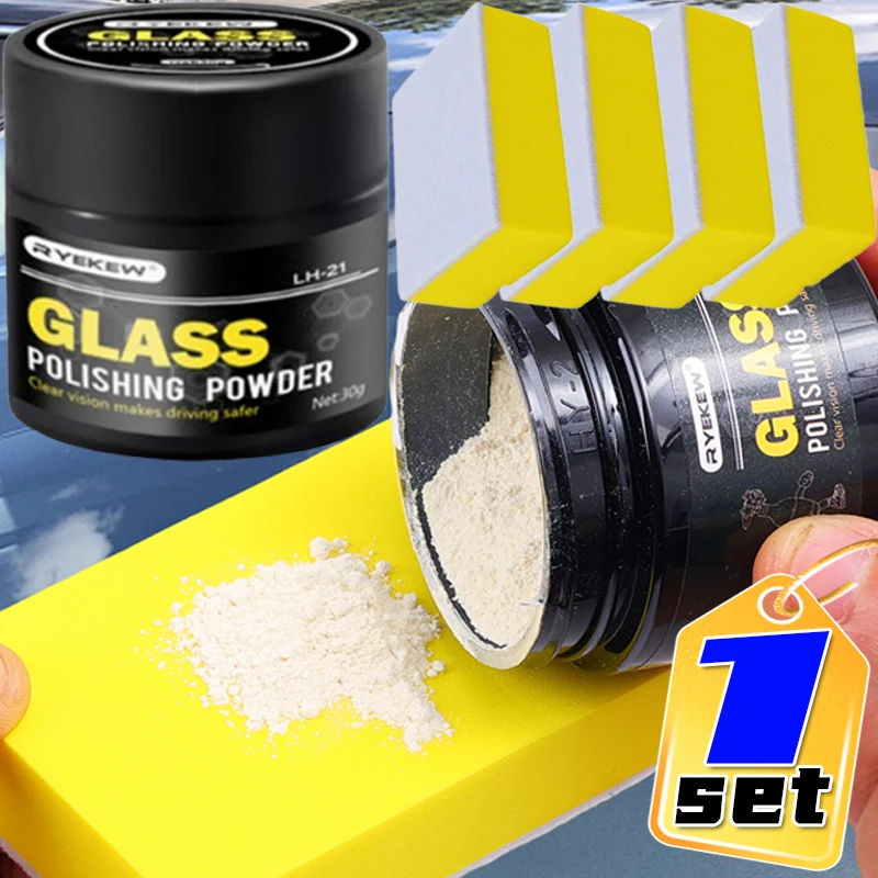 ガラス研磨剤粉末洗剤、ウィンドウクリーナー、ガラススクラッチリムーバー、車のガラス洗浄粉末、安全フロントガラス、30g