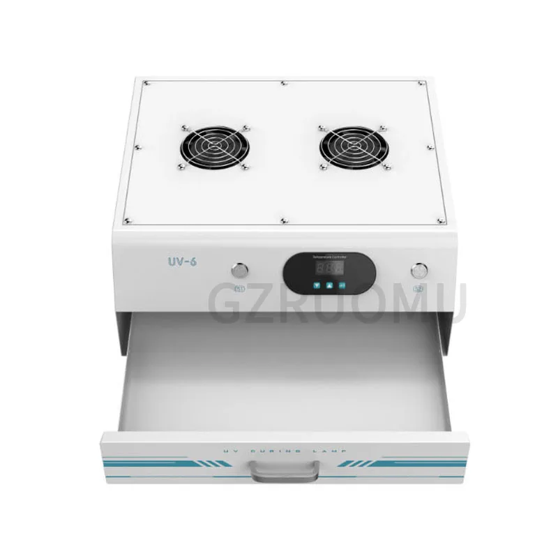 

UV-6 Double Timing Intelligent Curing Lamp High Efficient UV Curing Light Box 2400W For Phone LCD Screen Dry Glue Repair Tools