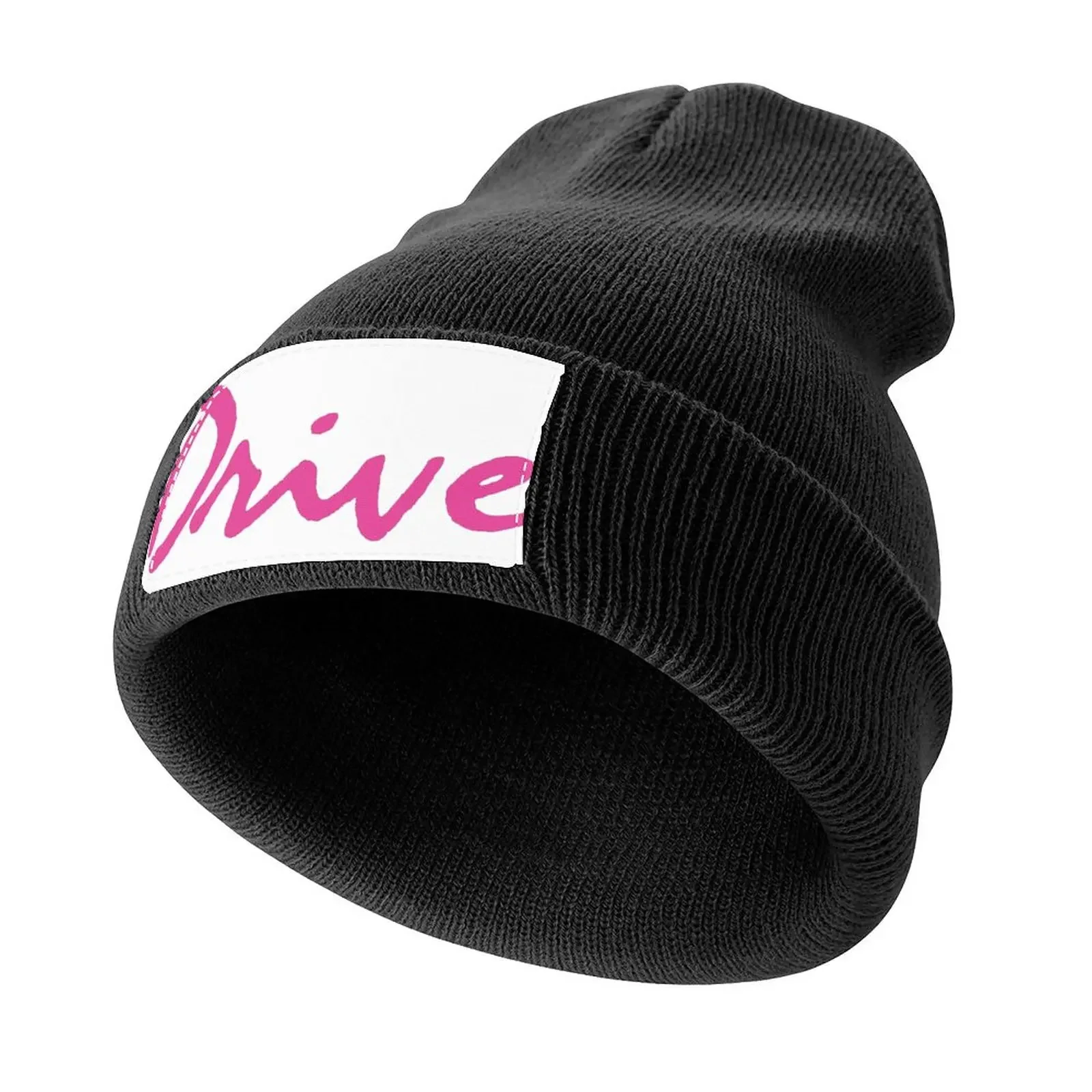 Drive Ryan Gosling Movie Title Pink Synthwave Vaporwave Knitted Cap Luxury Hat Luxury Brand Streetwear Hats Woman Men's