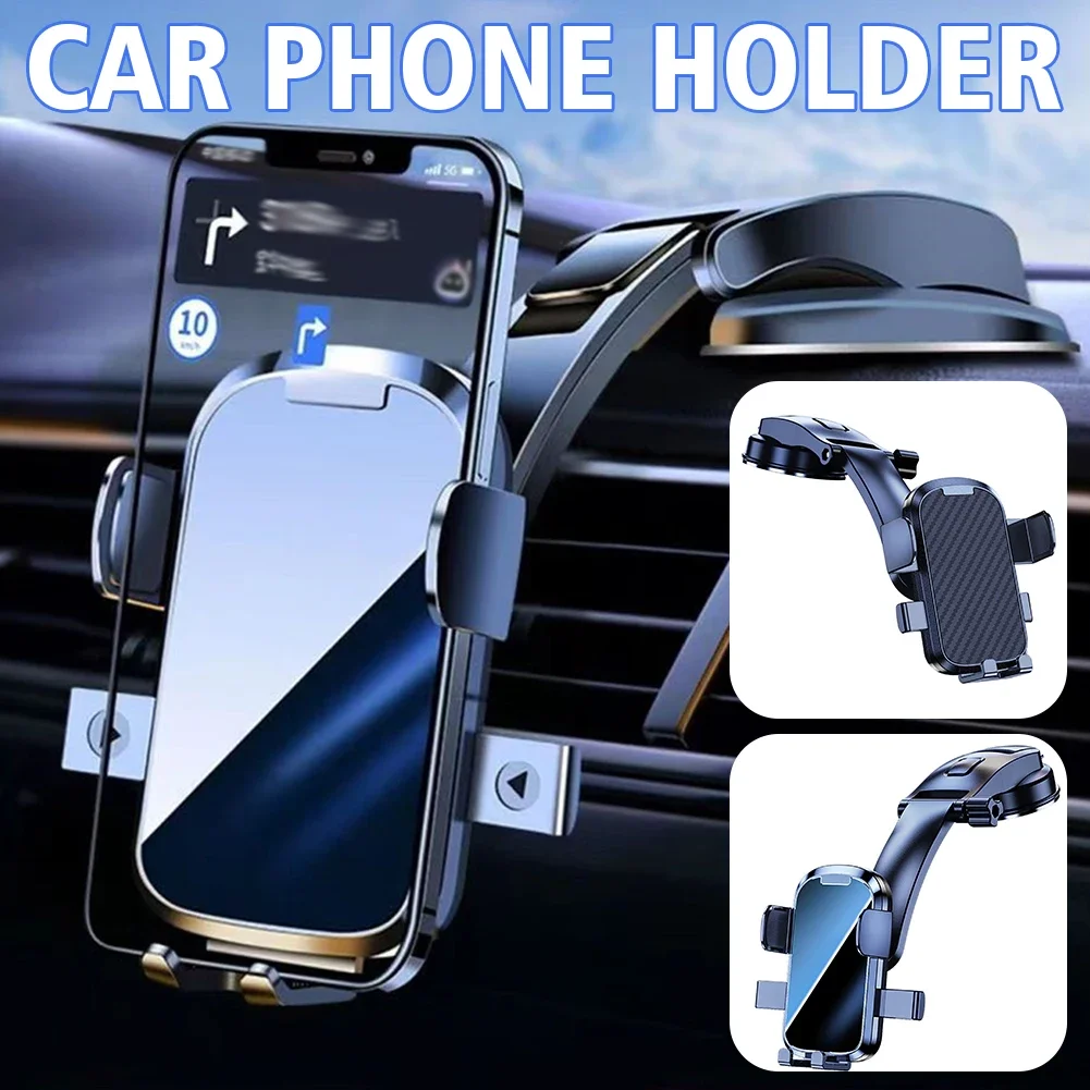 Powerful Sucker Phone Navigation Holder for Car Anti-Shake Multifuntional Phone Rack for Vehicle Car