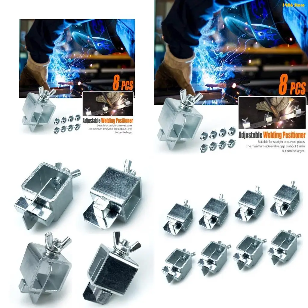 U1JB 8Pcs Door Welding Tool Sheet Metal Butt Welding Clamps Welding Positioners