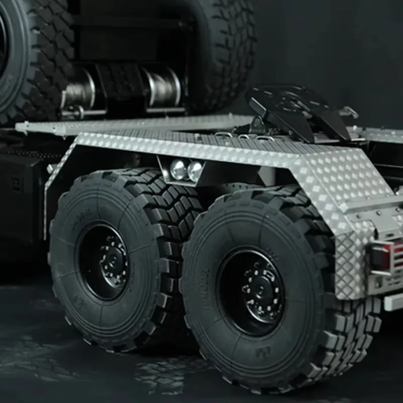 2 pcs JDM-190 Trailer XS45 Wide Tire For Tamiya Rc Truck Trailer Tipper For Scania Man Actros Volvo Car Truck DIY Accessory Toy