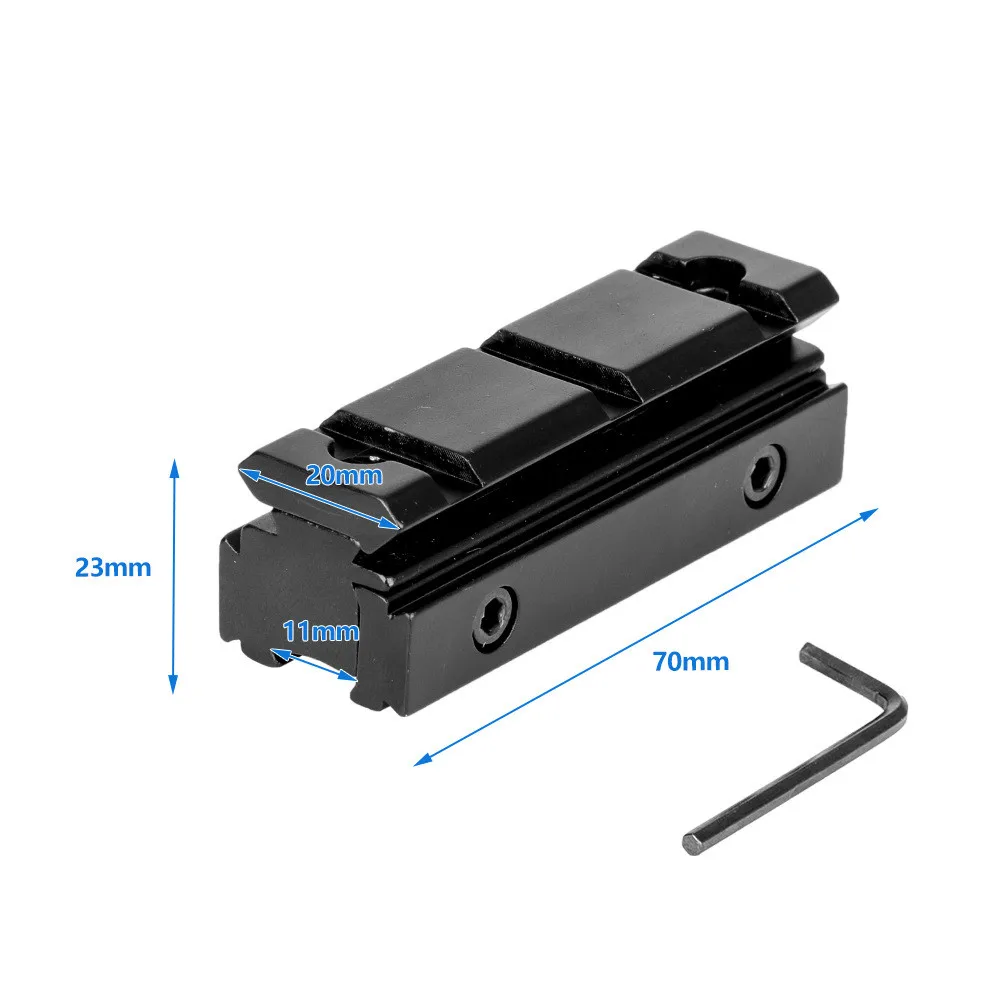 

11mm Turn 20mm Rail Conversion Bracket Increasing Clip 11mm Aluminum Alloy Material