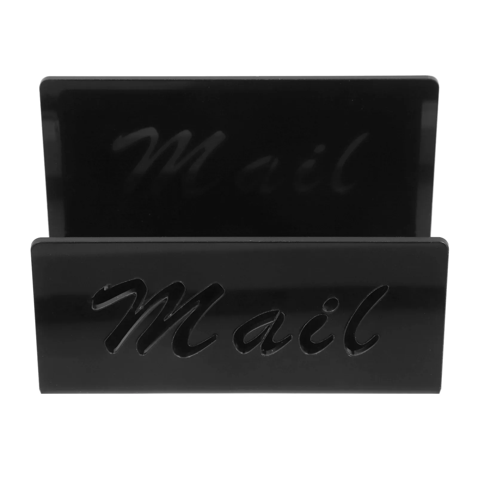 Premium Acrylic Mail Organizer Desktop Countertop Letter Holder Envelope Sorter Recipe Book Magazine Storage Rack Postcard