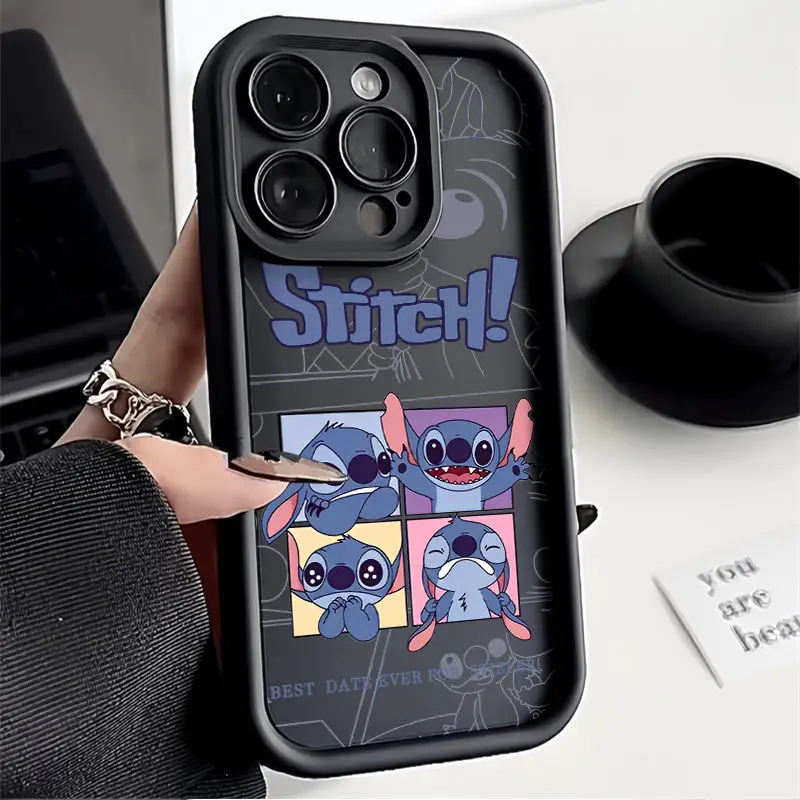 Disney Stitch So Cute Phone Case For iPhone 14 15 Pro Max 13 12 11 Pro XR XS Max X 8 7 Plus 2024 Lens Protective Cover