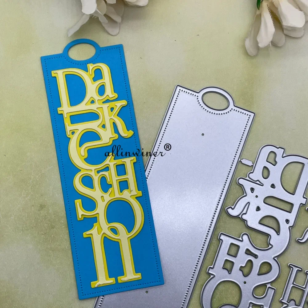 

New Letter tag decoration DIY Craft Metal Cutting Die Scrapbook Embossed Paper Card Album Craft Template Stencil Dies