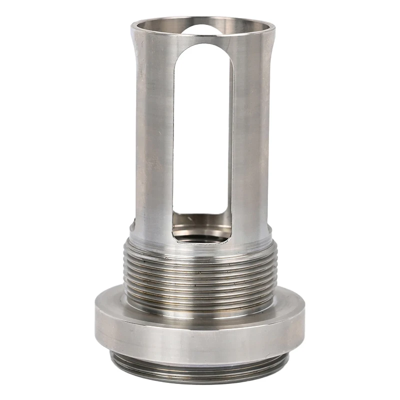 

custom Cnc Machining Stainless Steel Double Threaded Hollow Base, 5-Axis CNC Machined Stainless Steel Hardware Component