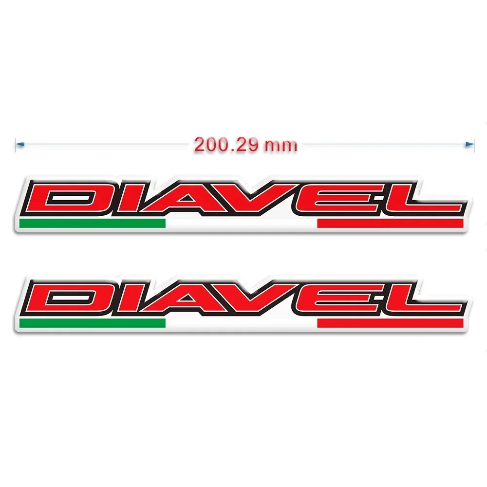 Decalques Adesivos para Ducati Diavel S 1260S V2 V4, Tank Pad, Kit Joelho, Gás, Combustível, Proteção De Óleo, Emblema De Carenagem, Logotipo Fender