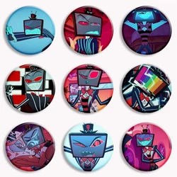 Anime Helluva Boss Same Series Vox Button Pin Cartoon Brooch Badge Bag Decor Accessories Fans Collect Friends Gifts