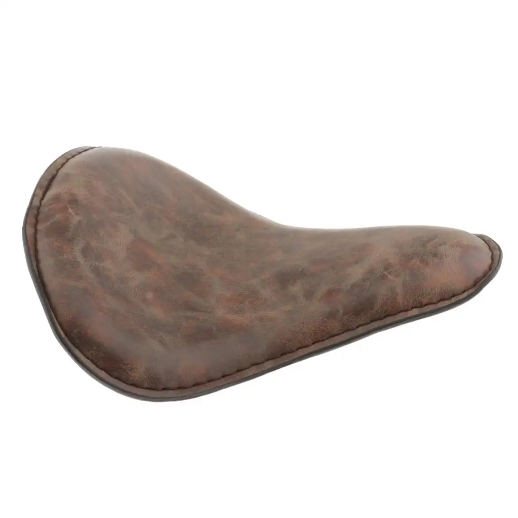 Motorcycle Solo Seat Vintage Gel Cushion Replacement Driver Chair for Harley Sportster Chopper Bobber Custom Use