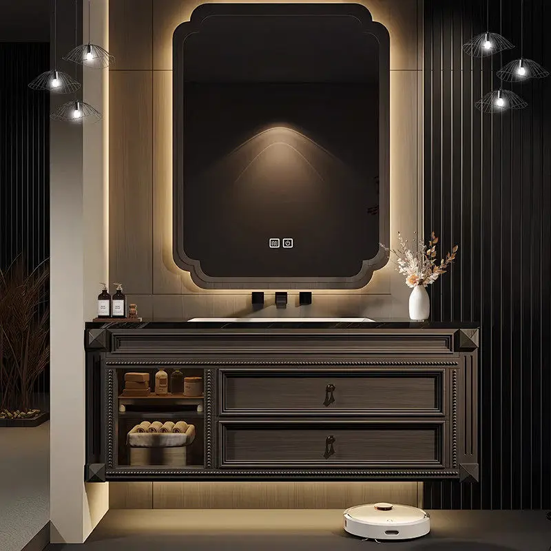 

Тумба для ванной комнаты с интегрированной раковиной, комбинированный умывальный столик с раковиной