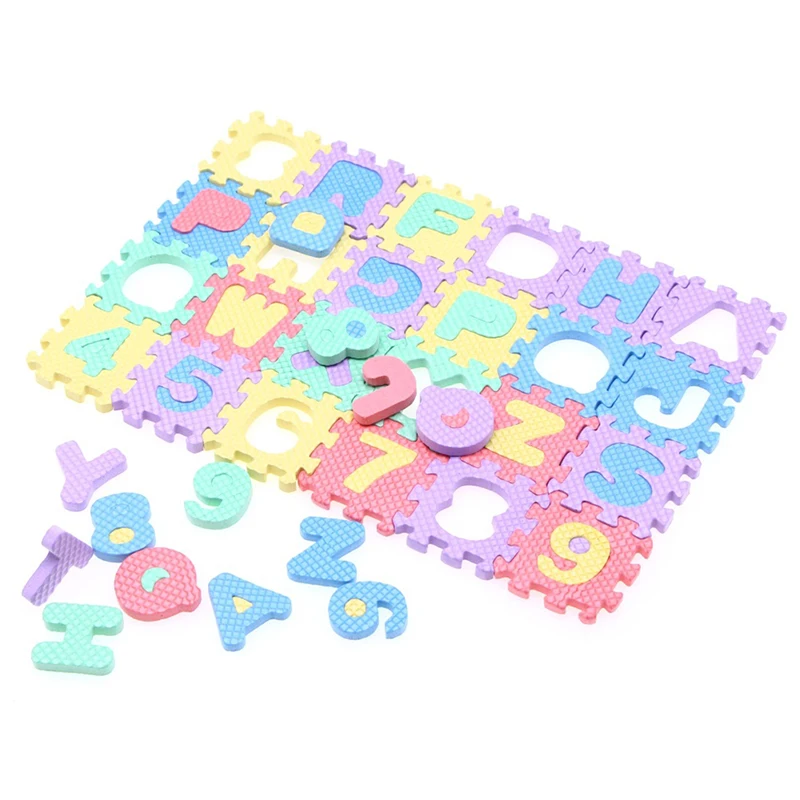 1Set(36 Pieces or 6 Pieces) New 1/6 1/12 Dollhouse Miniature EVA Floor Mat Doll House Bedroom Accessories