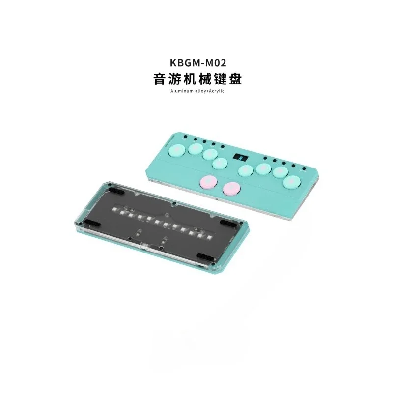 Aluminum alloy hot-swappable low-axis mechanical keyboard custom portable mini audio game hand table