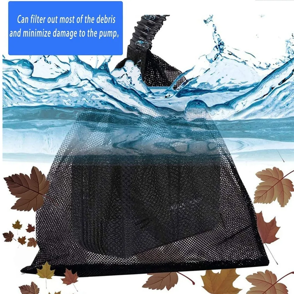 Fish Tank Accessory Acquarium Pond Tear Resistant Drawstring Net Bag Water Pump Filter Filter Mesh Bag Pumps Barrier