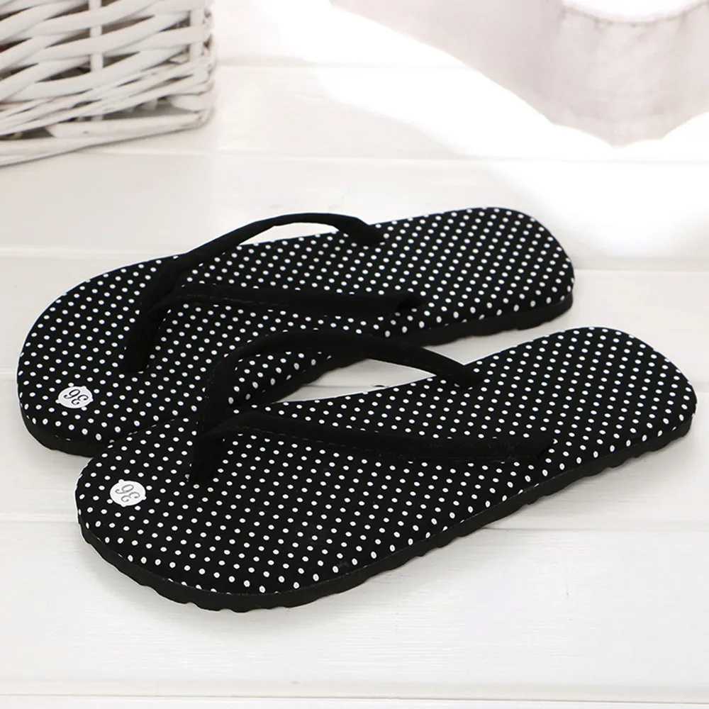 Verão Nova Praia de Alta Qualidade Sandálias Femininas Leopardo Imprimir Flip Flops Mulheres Não-slip Casual Chinelos Planas Polka-dot Slides Mulheres