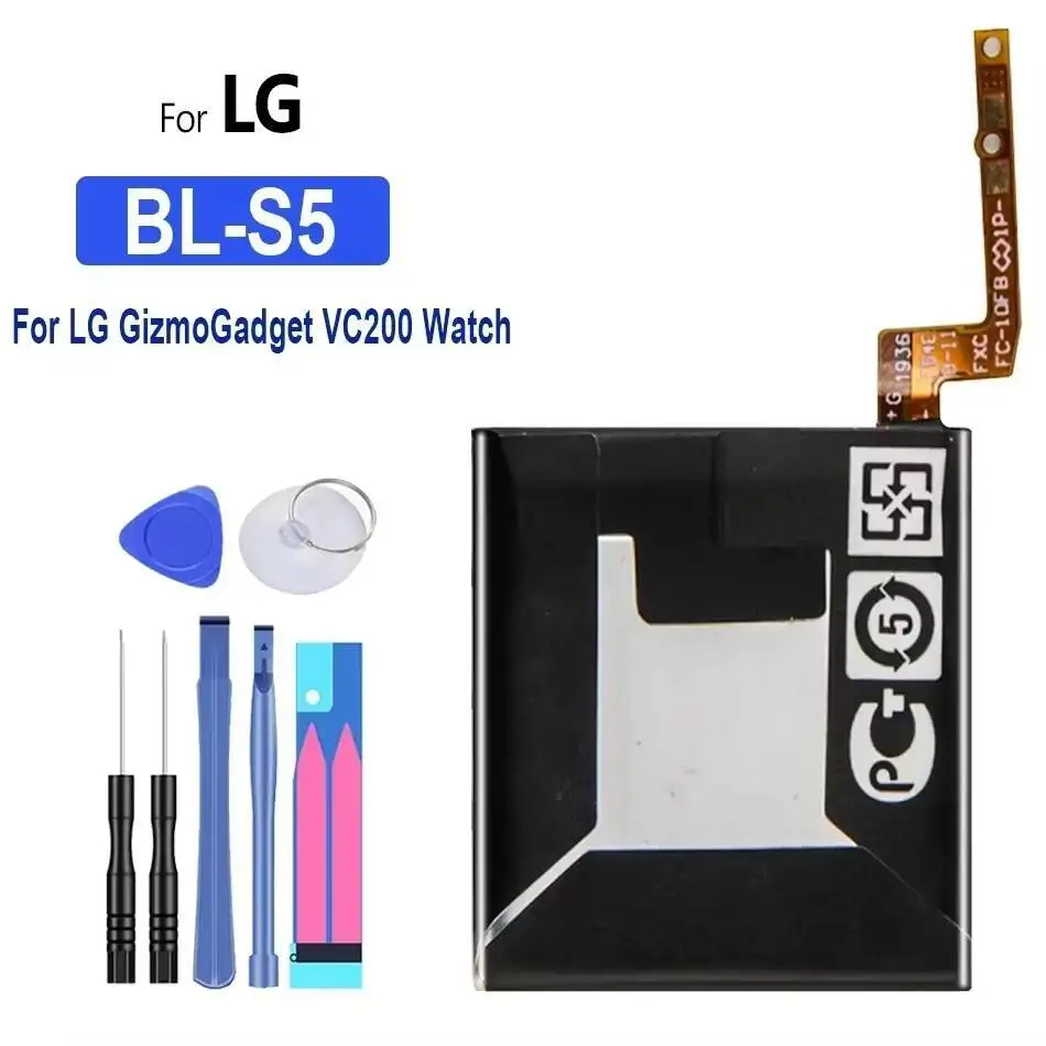 

Аккумулятор для часов с быстрой зарядкой 510 мАч для LG Gizmogadget VC200 BL-S5