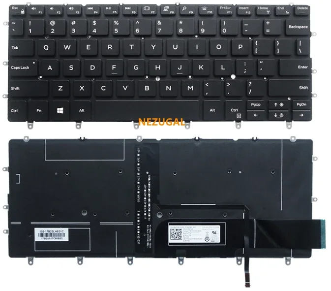 

Английская американская клавиатура для ноутбука Dell 9370 9375 9360 9380 XPS 13 7390 P82G
