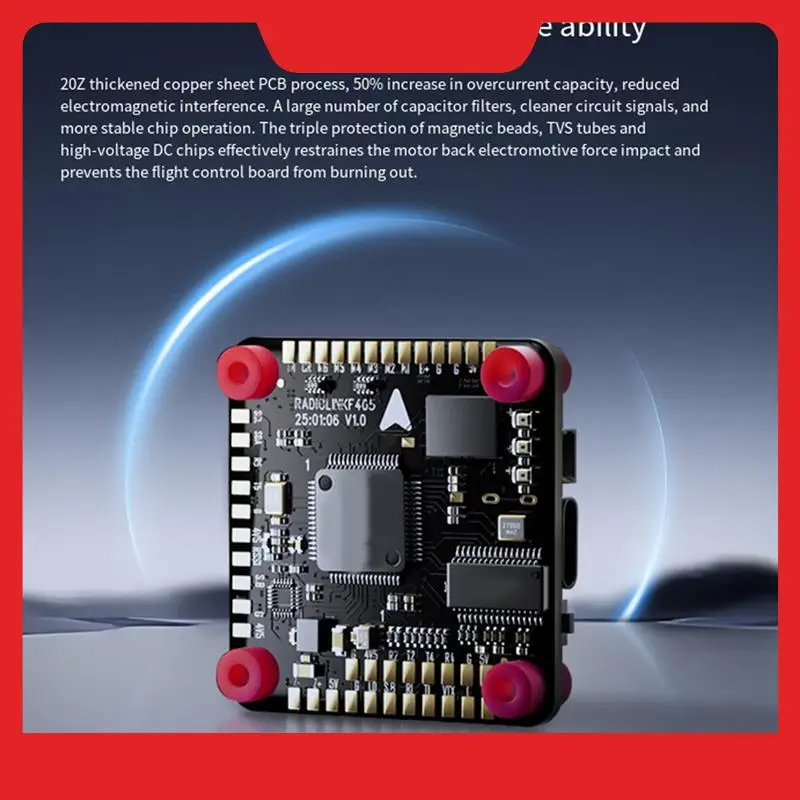 Radiolink F405 Flight Controller Ardupilot Betaflight INAV 6 Channels FC 6CH SBUS/CRSF High Precision Gyro & Barometer