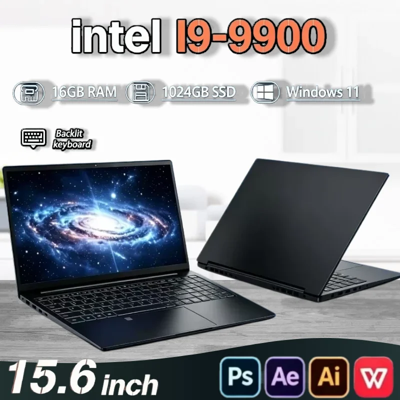 

2026 NEW Portable Ultra Gaming Laptop Intel Core i9-9900, 32GB RAM, 1TB/2TB SSD, 15.6" Windows 11 Pro, Business Notebook