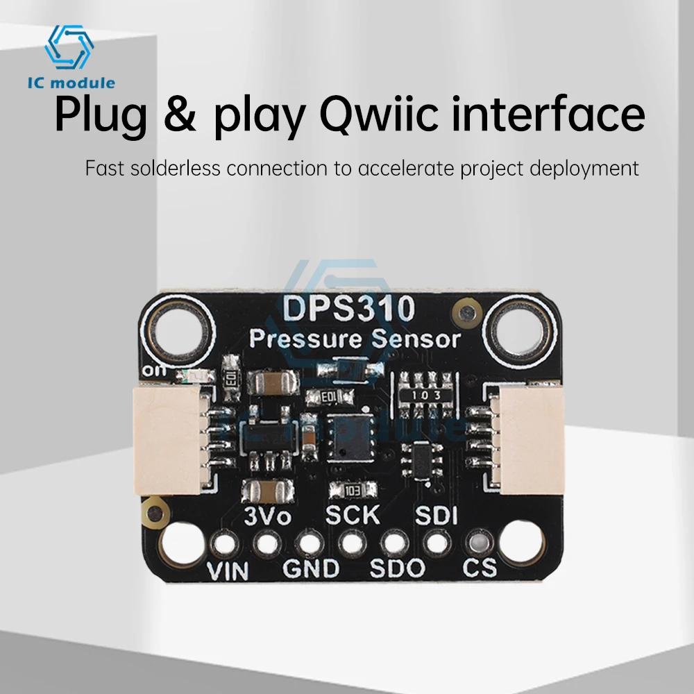 DPS310 High Accuracy Barometric Altitude Sensor Module Qwiic Interface DPS310 Pressure Sensor Module