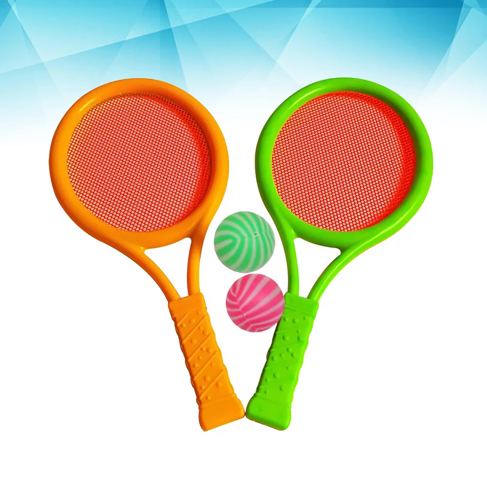 Badminton Tennis Rackets Balls Set Children Kids Outdoor Sports Parent-Child Sports Educational Sports Game Toys for Children Bo