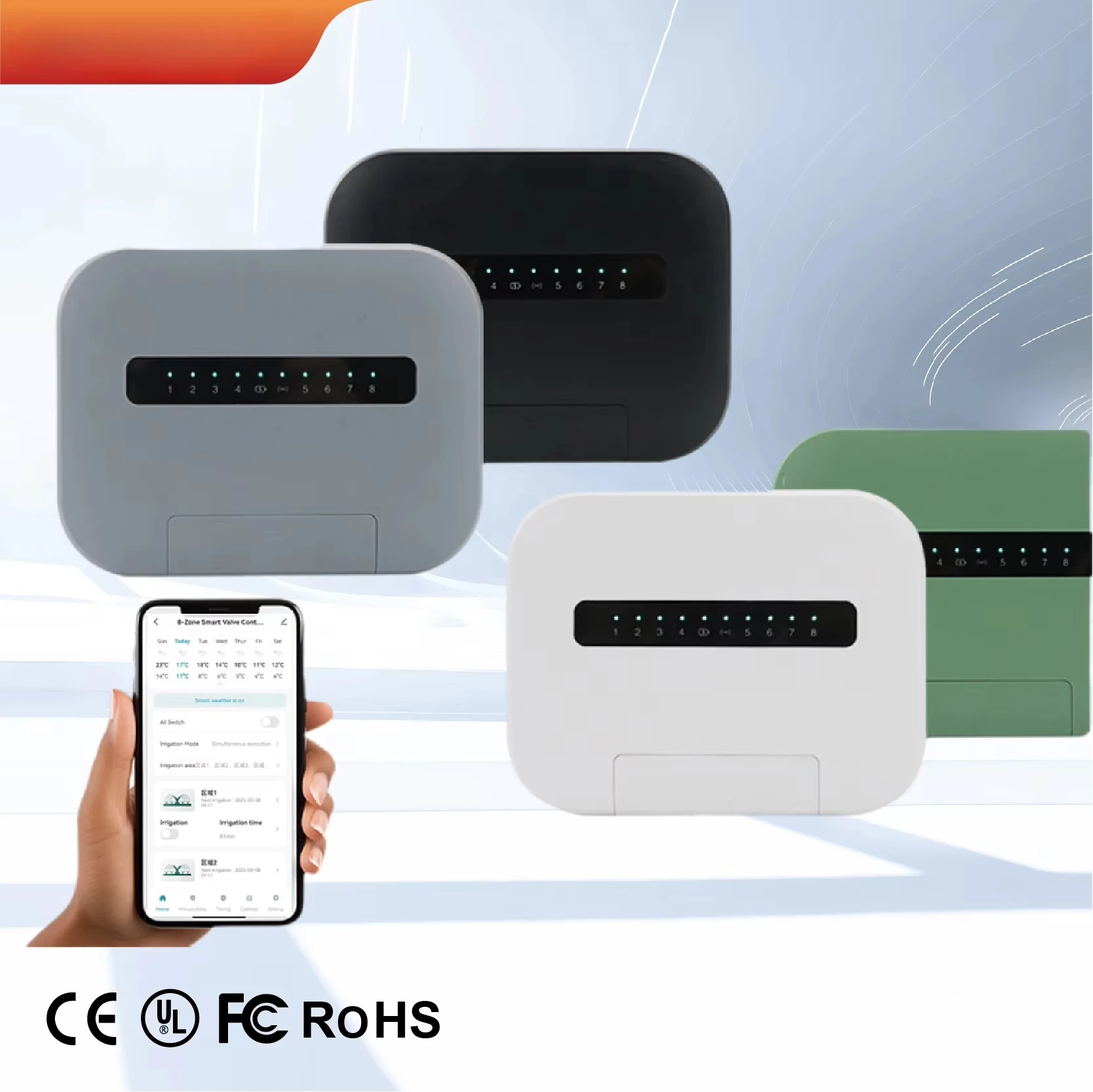 8 Zone TUYA Smart WiFi Irrigation Controller Sprinkler Timer APP Remote Garden Lawn Watering System Auto Irrigation