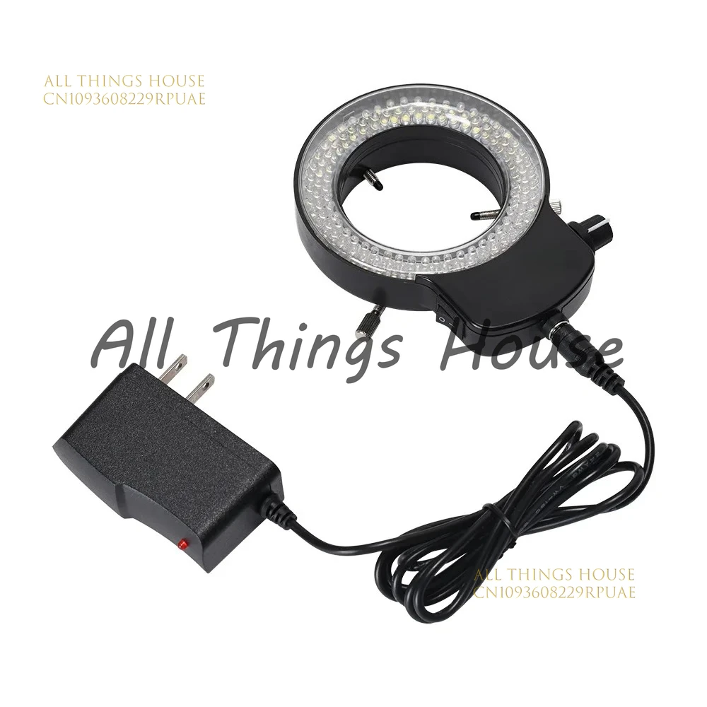قابل للتعديل مصدر ضوء المجهر LED مصباح مصمم على شكل حلقة مصدر الضوء الصناعي 144 حبيبات مصباح مستديرة متفاوتة الأحجام 63 مللي متر MIC-209 الظل الشفاف بالكامل #2
