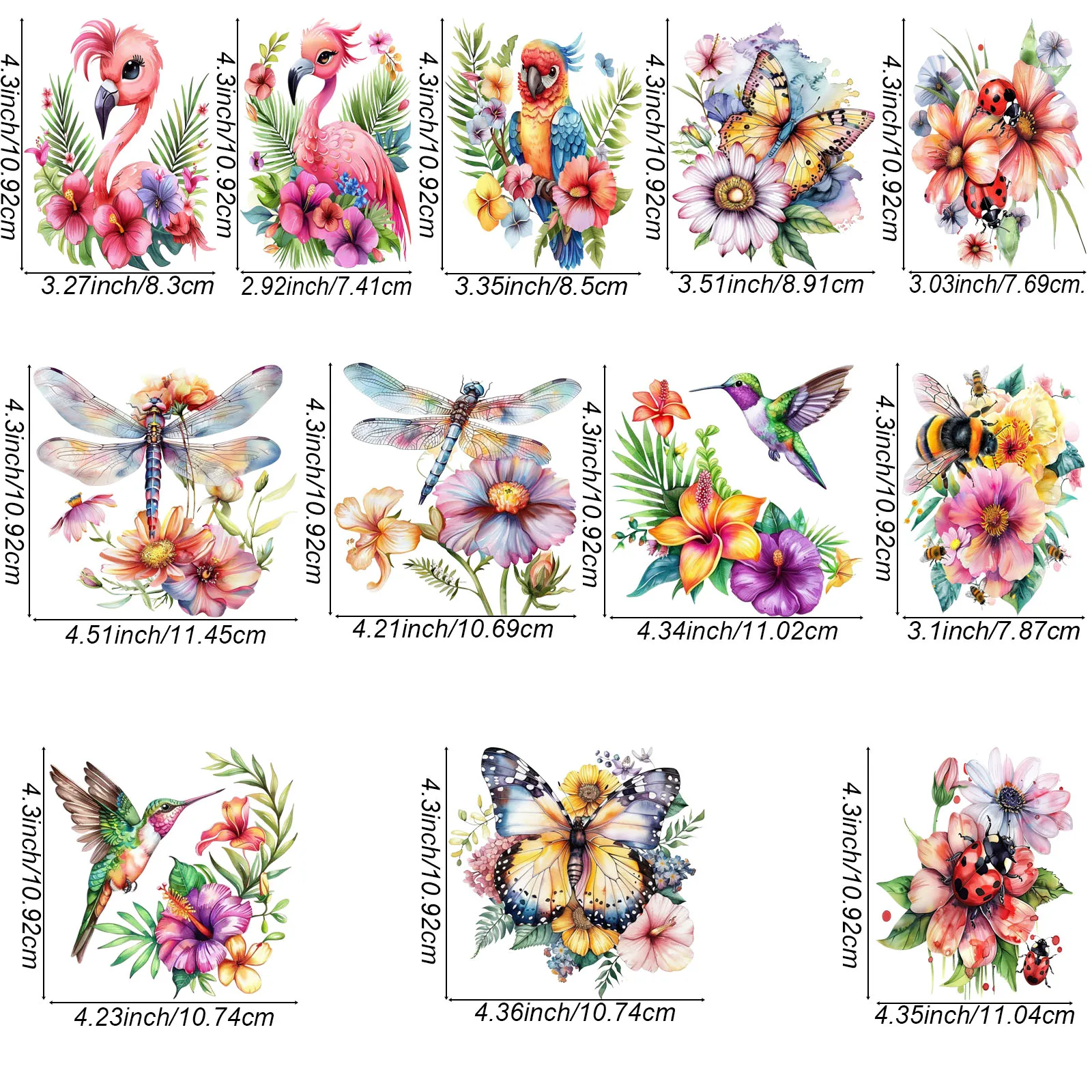12pcs animal world UV DTF Transfer Stickers, Waterproof Stickers, Stickers, Suitable for DIY,Crafts For 16 oz glass